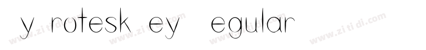 CyGroteskKey Regular字体转换